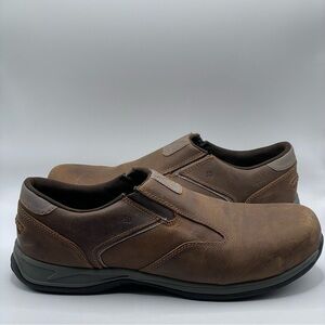 Red Wing 6705 Safety Steel Toe Slip on Work Shoes Mens Size 14 D Brown Leather